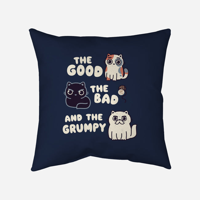 Good Bad And Grumpy-None-Removable Cover w Insert-Throw Pillow-Weird & Punderful