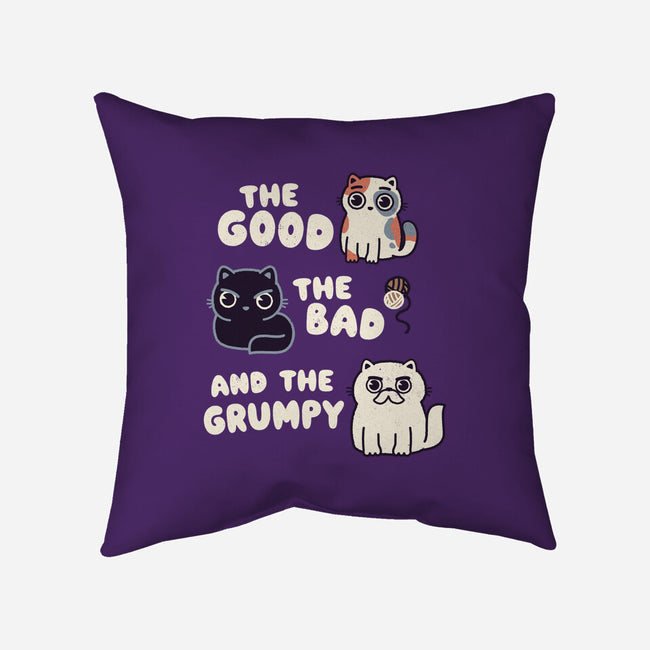 Good Bad And Grumpy-None-Removable Cover w Insert-Throw Pillow-Weird & Punderful