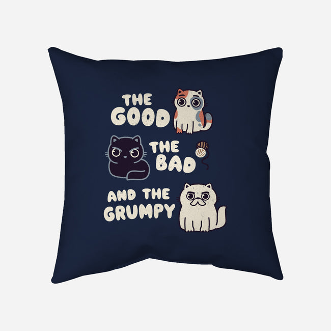 Good Bad And Grumpy-None-Removable Cover-Throw Pillow-Weird & Punderful