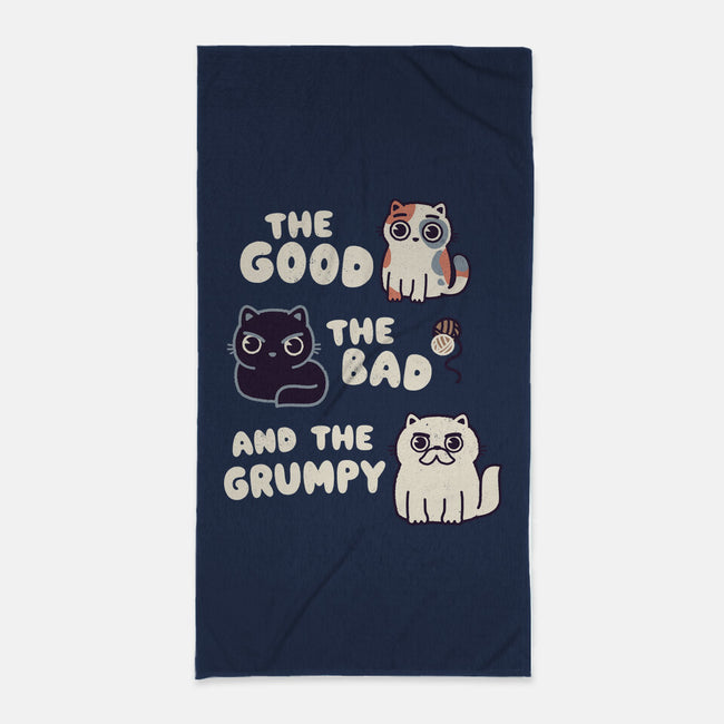 Good Bad And Grumpy-None-Beach-Towel-Weird & Punderful