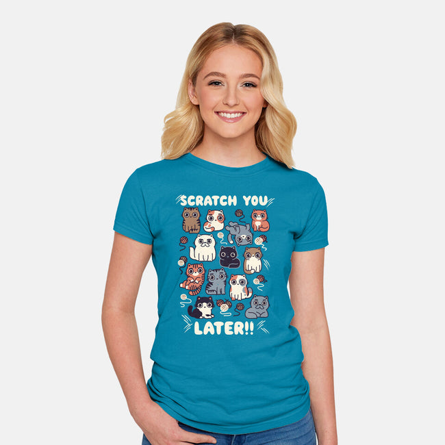 Scratch You Later-Womens-Fitted-Tee-Weird & Punderful