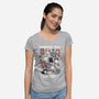 Scratch You Later-Womens-V-Neck-Tee-Weird & Punderful