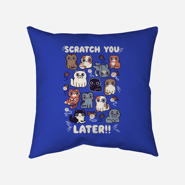 Scratch You Later-None-Non-Removable Cover w Insert-Throw Pillow-Weird & Punderful