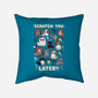 Scratch You Later-None-Non-Removable Cover w Insert-Throw Pillow-Weird & Punderful