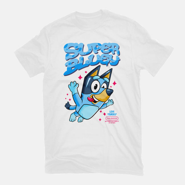 Super Bluey-Unisex-Basic-Tee-spoilerinc