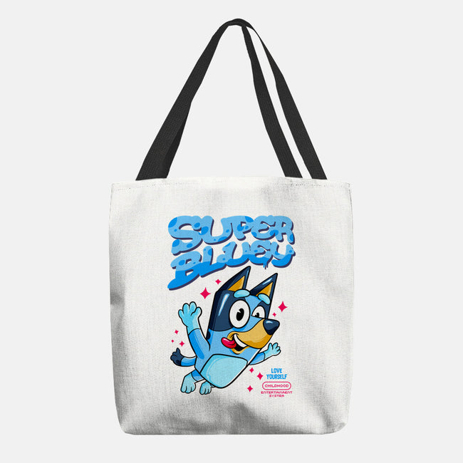 Super Bluey-None-Basic Tote-Bag-spoilerinc