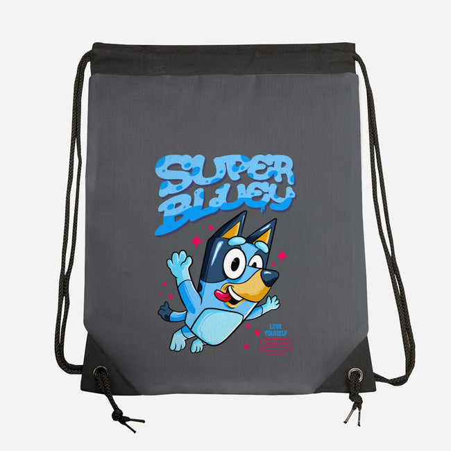 Super Bluey-None-Drawstring-Bag-spoilerinc