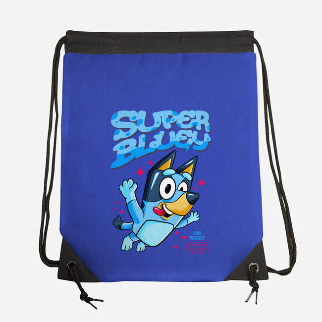 Super Bluey-None-Drawstring-Bag-spoilerinc