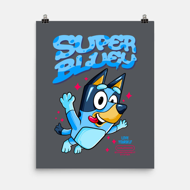 Super Bluey-None-Matte-Poster-spoilerinc