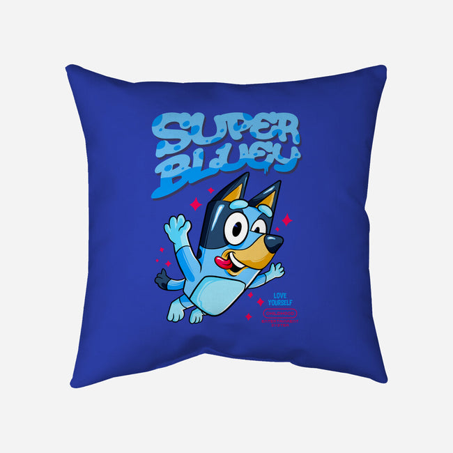 Super Bluey-None-Removable Cover-Throw Pillow-spoilerinc