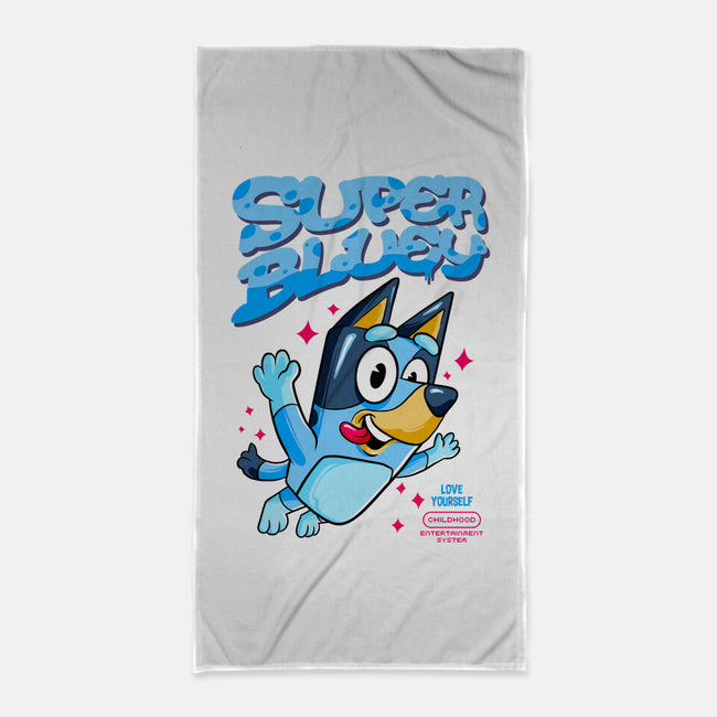 Super Bluey-None-Beach-Towel-spoilerinc
