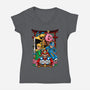 Game Heroes-Womens-V-Neck-Tee-spoilerinc