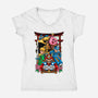 Game Heroes-Womens-V-Neck-Tee-spoilerinc