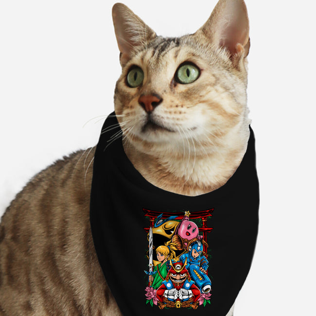 Game Heroes-Cat-Bandana-Pet Collar-spoilerinc