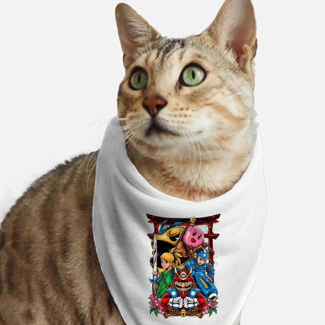 Game Heroes-Cat-Bandana-Pet Collar-spoilerinc