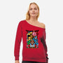 Game Heroes-Womens-Off Shoulder-Sweatshirt-spoilerinc