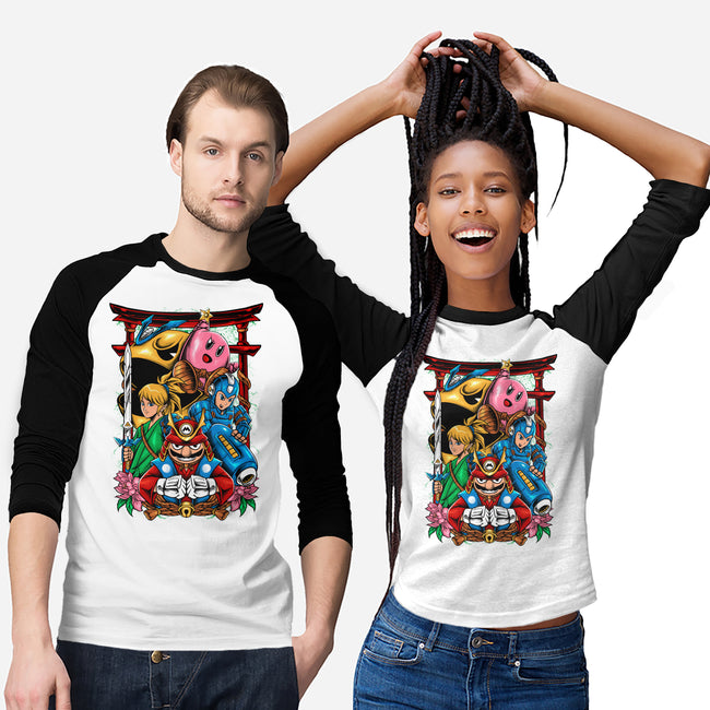 Game Heroes-Unisex-Baseball-Tee-spoilerinc