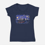 Starry Canyon-Womens-V-Neck-Tee-zascanauta