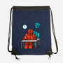 Robot Exam-None-Drawstring-Bag-Raffiti