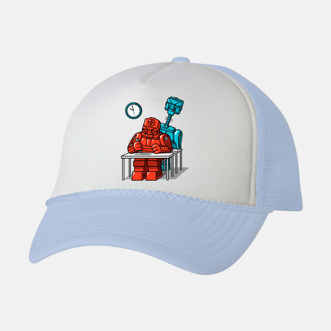 Robot Exam-Unisex-Trucker-Hat-Raffiti