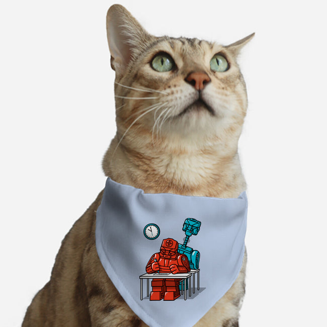 Robot Exam-Cat-Adjustable-Pet Collar-Raffiti