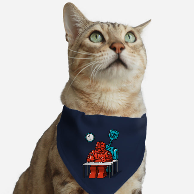 Robot Exam-Cat-Adjustable-Pet Collar-Raffiti