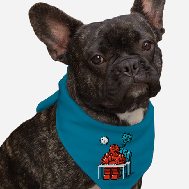 Robot Exam-Dog-Bandana-Pet Collar-Raffiti