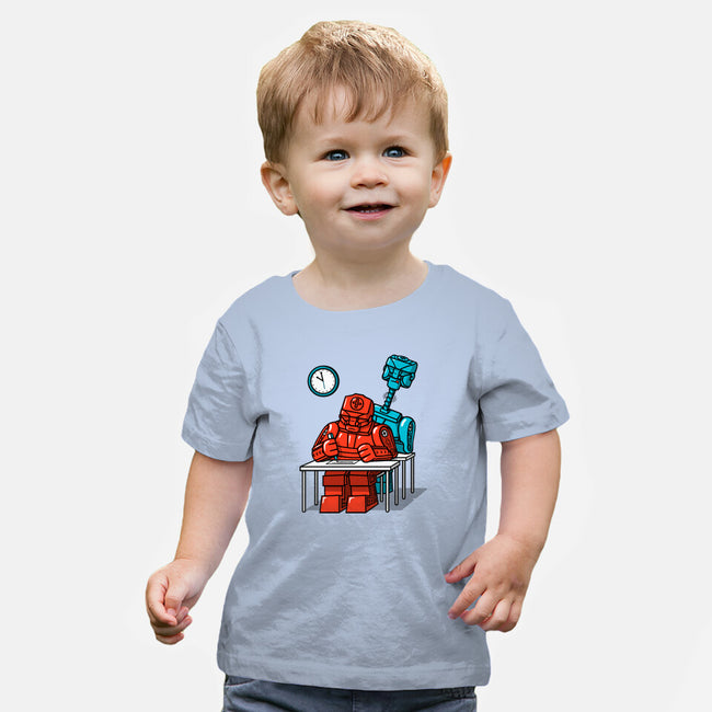 Robot Exam-Baby-Basic-Tee-Raffiti