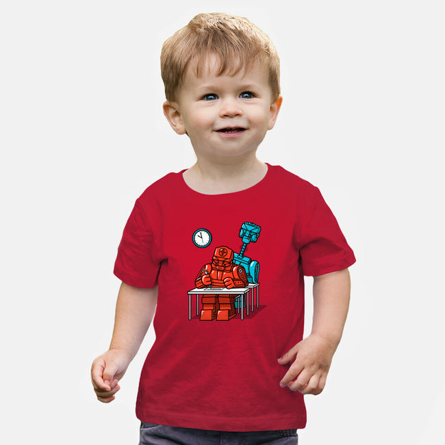 Robot Exam-Baby-Basic-Tee-Raffiti