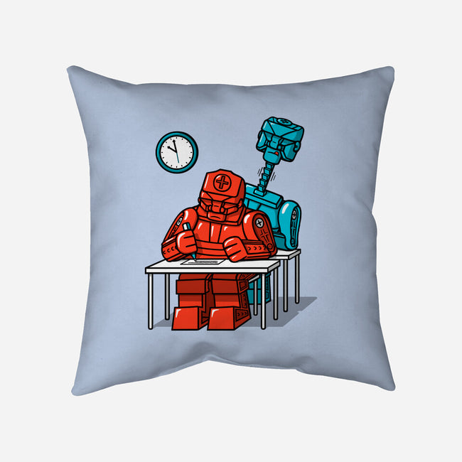 Robot Exam-None-Removable Cover w Insert-Throw Pillow-Raffiti