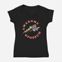 Awesome Opossum-Womens-V-Neck-Tee-sachpica