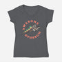 Awesome Opossum-Womens-V-Neck-Tee-sachpica