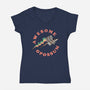 Awesome Opossum-Womens-V-Neck-Tee-sachpica