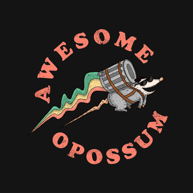 Awesome Opossum-Womens-V-Neck-Tee-sachpica