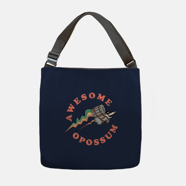 Awesome Opossum-None-Adjustable Tote-Bag-sachpica