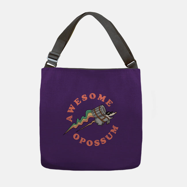 Awesome Opossum-None-Adjustable Tote-Bag-sachpica