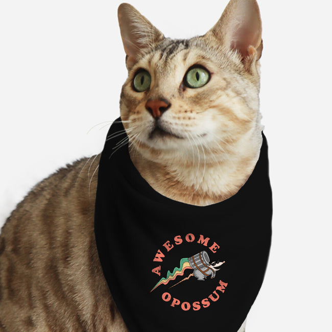 Awesome Opossum-Cat-Bandana-Pet Collar-sachpica