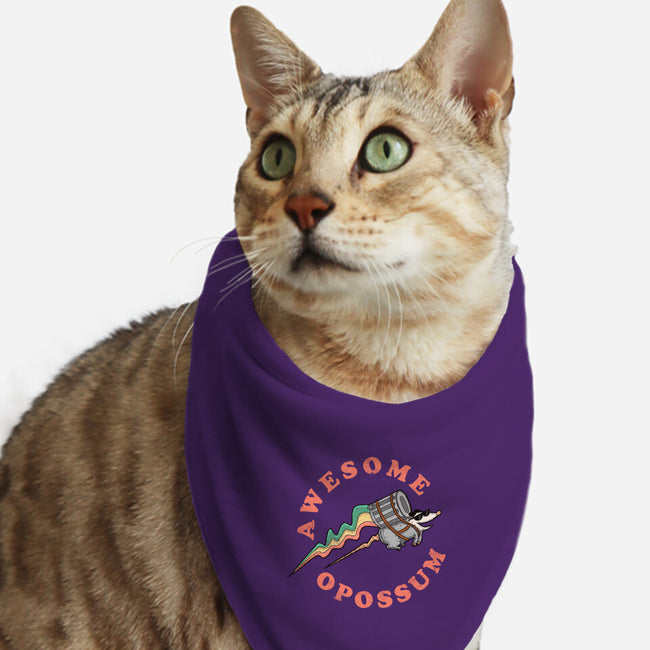 Awesome Opossum-Cat-Bandana-Pet Collar-sachpica