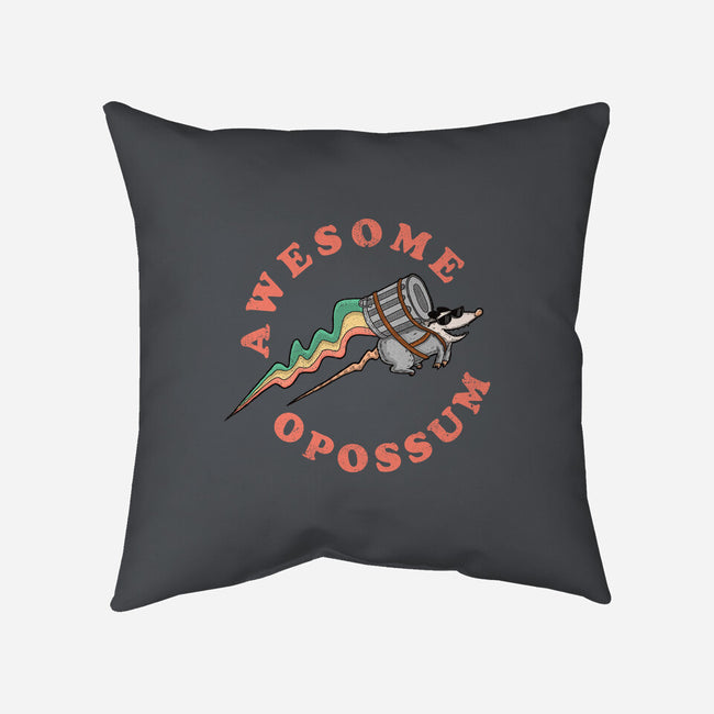 Awesome Opossum-None-Removable Cover-Throw Pillow-sachpica