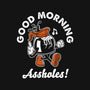 Good Morning Ahole-Womens-V-Neck-Tee-Nemons