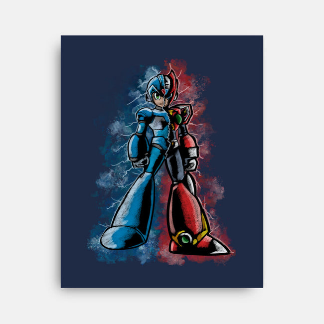 My Brother Robot-None-Stretched-Canvas-nickzzarto