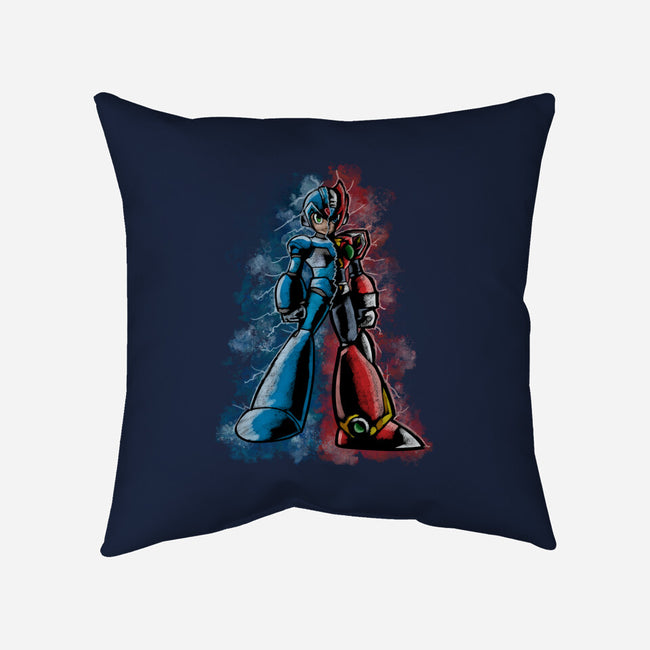 My Brother Robot-None-Non-Removable Cover w Insert-Throw Pillow-nickzzarto