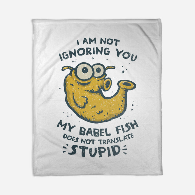 Babel Fish-None-Fleece-Blanket-kg07