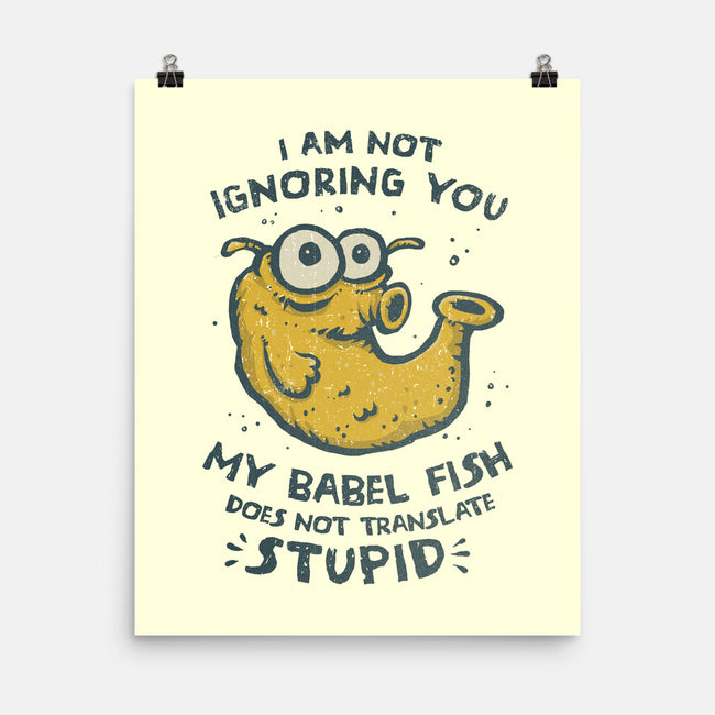 Babel Fish-None-Matte-Poster-kg07