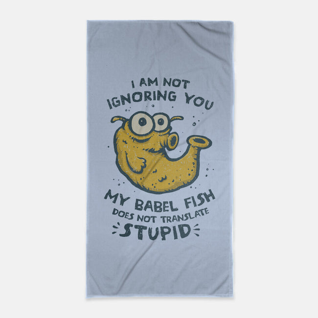 Babel Fish-None-Beach-Towel-kg07