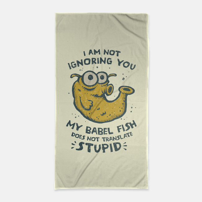 Babel Fish-None-Beach-Towel-kg07