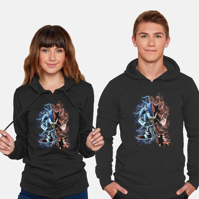 Two Faces Speed-Unisex-Pullover-Sweatshirt-nickzzarto