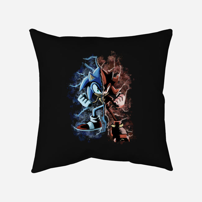 Two Faces Speed-None-Non-Removable Cover w Insert-Throw Pillow-nickzzarto