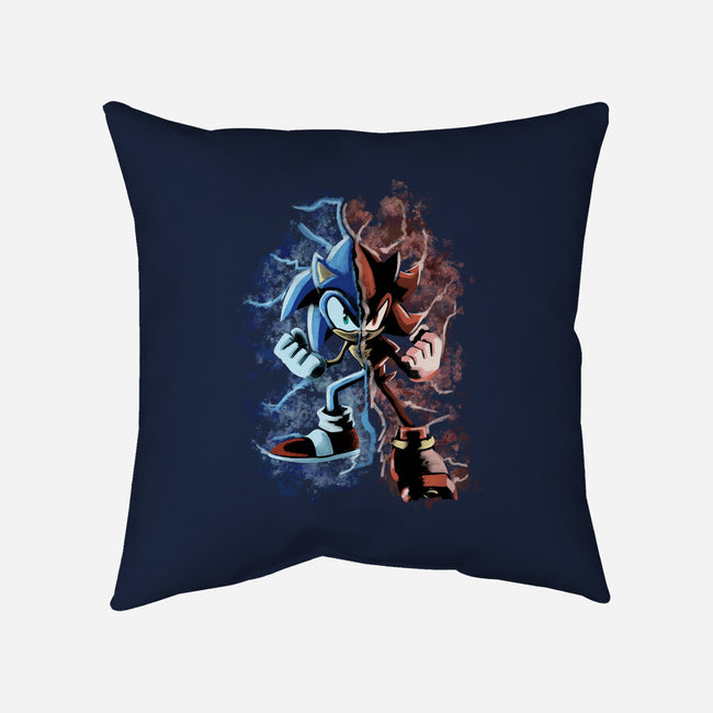 Two Faces Speed-None-Removable Cover-Throw Pillow-nickzzarto
