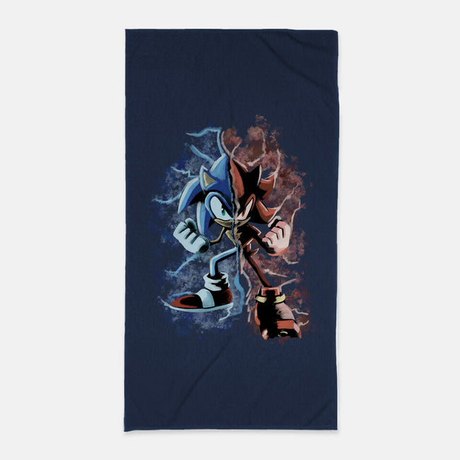 Two Faces Speed-None-Beach-Towel-nickzzarto